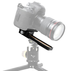 FITTEST 180mm Precision Aluminium 2-way Macro Rail Slider Tripod Head Quick Release Plate Holder, MR-180
