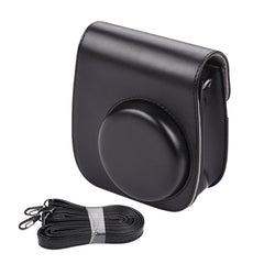 Solid Color Full Body Camera Leather Case Bag with Strap for FUJIFILM Instax mini 11