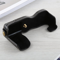 1/4 inch Thread PU Leather Camera Half Case Base for FUJIFILM X-A5 / X-A20, For FUJIFILM XA5