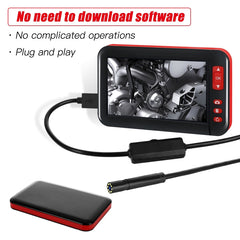 P20 4.3 Inch Screen Display HD1080P Inspection Endoscope with 8 LEDs, Length: 2m, Lens Diameter: 8mm, Mild Line, Length: 2m, Mild Line