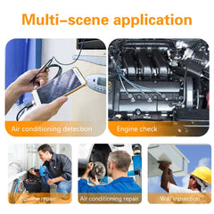 Y101 8mm Spiral Head 3 In 1 Waterproof Digital Endoscope Inspection Camera, Length: 10m Hard Cable, Length: 10m Hard Cable