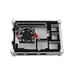9 Layers Acrylic Box Shell Case with Cooling Fan for Raspberry pi 3