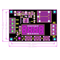 5V Time Relay Module Trigger OFF / ON Switch Cycle Timing Relay Board, 5V