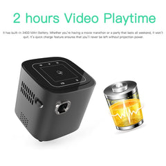 Wejoy S12 50 ANSI Lumen 1920x1080P  Android 7.1 HD Bluetooth 4.1 WiFi Smart 3D Projector, 1G+16G, 1G+16G