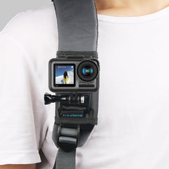 RUIGPRO Hook and Loop Fastener Backpack Rec-Mounts Clip Clamp Mount with Screw for GoPro, Insta360, DJI and Other Action Cameras, Hook and Loop Fastener Clip