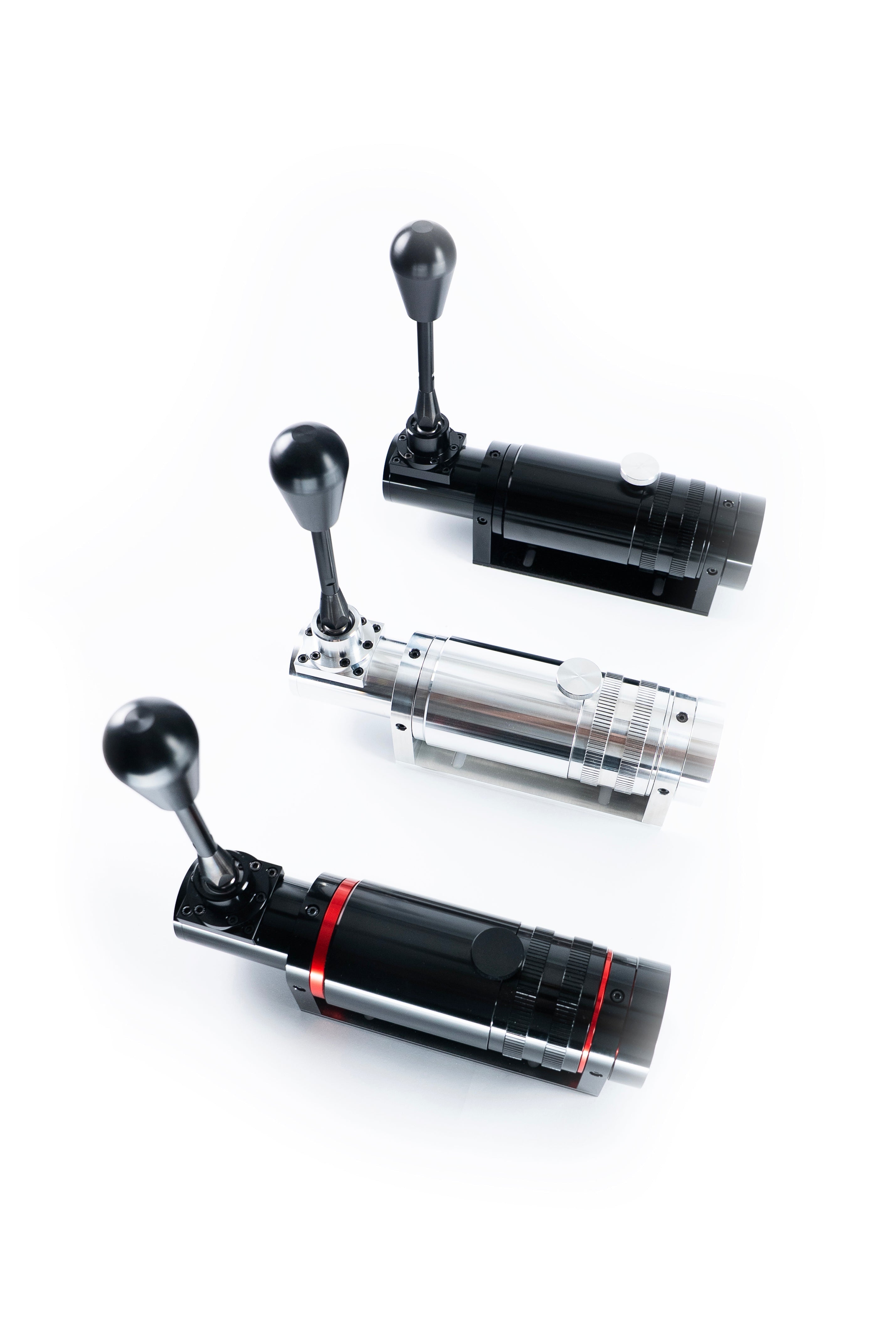 Trak Racer UK BDH H2SQ dual-mode shifter with ergonomic handle and mounting base for sim racing setups.