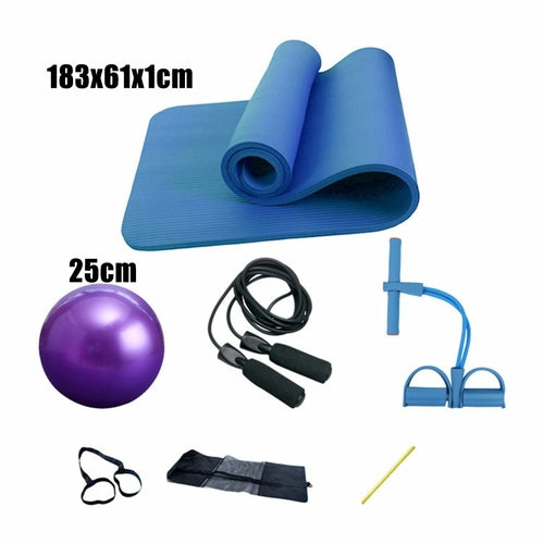 Deluxe 5-Piece Yoga & Fitness Set – Bands, Mat, Pilates & Stretching Kit