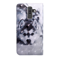 3D Painting Pattern Coloured Drawing Horizontal Flip TPU + PU Leather Case with Holder & Card Slots & Wallet, For Galaxy J8 2018, For Galaxy S10