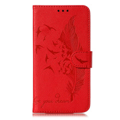 Feather Pattern Litchi Texture Horizontal Flip Leather Case with Wallet & Holder & Card Slots, For iPhone SE 2022 / SE 2020 / 8 / 7, For iPhone 7 Plus / 8 Plus, For iPhone 11 Pro, For iPhone 11