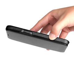 Fierre Shann Business Magnetic Horizontal Flip Genuine Leather Case, For iPhone 12 mini, For iPhone 12 / 12 Pro, For iPhone 12 Pro Max