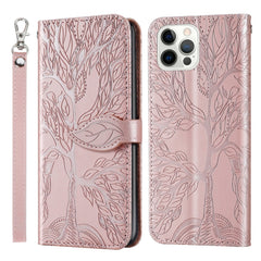 Life of Tree Embossing Pattern Horizontal Flip Leather Case with Holder & Card Slot & Wallet & Photo Frame & Lanyard, For iPhone 12 / 12 Pro, For iPhone 12 Pro Max, For iPhone X / XS, For iPhone XR