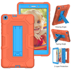Contrast Color Robot Shockproof Silicone + PC Protective Case with Holder, For Samsung Galaxy Tab A 8.0 (2019) / T290, For Samsung Galaxy Tab A 8.4 (2020) / T307, For Samsung Galaxy Tab A 10.1 (2019) / T510
