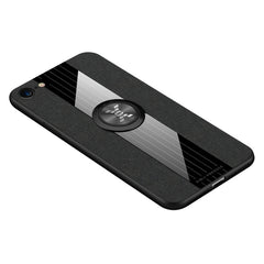 XINLI Stitching Cloth Textue Shockproof TPU Protective Case with Ring Holder, For iPhone 8 / 7, For iPhone 8 Plus / 7 Plus, For iPhone X / XS, For iPhone XR