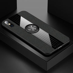 XINLI Stitching Cloth Textue Shockproof TPU Protective Case with Ring Holder, For iPhone XS Max, For iPhone 6 / 6s, For iPhone 6 Plus / 6s Plus