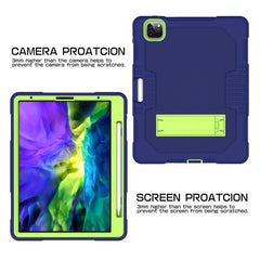 Contrast Color Robot Shockproof Silicone + PC Protective Case with Holder, For iPad Pro 12.9 inch (2018/2020), For iPad 9.7 (2017/2018), For Samsung Galaxy Tab S6 Lite P610