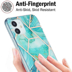 3D Electroplating Marble Pattern TPU Protective Case, For iPhone 12 / 12 Pro, For iPhone 12 Pro Max, For iPhone XS / X, For iPhone XR