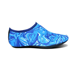 Non-slip Plastic Grain Texture Thick Cloth Sole Printing Diving Shoes and Socks, One Pair, XXXS, XXS, XS, S