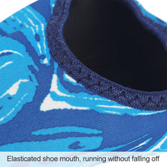 Non-slip Plastic Grain Texture Thick Cloth Sole Printing Diving Shoes and Socks, One Pair, M, L, XL, XXL