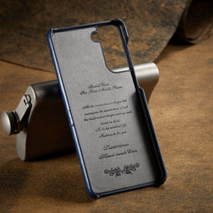 Fierre Shann Oil Wax Texture Leather Back Cover Case, For Samsung Galaxy S21 5G, For Samsung Galaxy S21+ 5G, For Samsung Galaxy S21 Ultra 5G