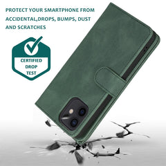 Skin-feel Crazy Horse Texture Zipper Wallet Bag Horizontal Flip Leather Case with Holder & Card Slots & Wallet & Lanyard, For iPhone 12 Pro Max