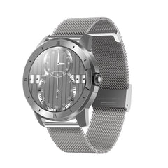 MX12 1.3 inch IPS Color Screen IP68 Waterproof Smart Watch, Support Bluetooth Call / Sleep Monitoring / Heart Rate Monitoring, Steel Strap
