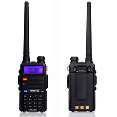 RETEVIS RT-5R 400-520MHz + 136-174MHz 128CHS USB Two-segment Handheld Walkie Talkie, USB