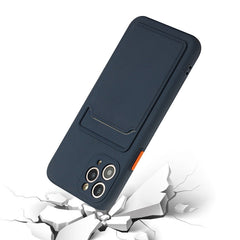 Card Slot Design Shockproof TPU Protective Case, For iPhone 11 Pro Max, For iPhone 12 mini