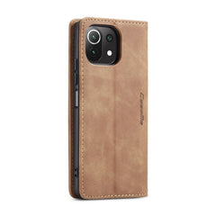 CaseMe 013 Multifunctional Horizontal Flip Leather Case, with Card Slot & Holder & Wallet, For Xiaomi Mi 11 Lite, For Samsung Galaxy S21 FE