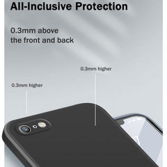 Solid Color Imitation Liquid Silicone Straight Edge Dropproof Full Coverage Protective Case, For iPhone 6s / 6, For iPhone 6s Plus / 6 Plus