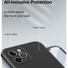 Solid Color Imitation Liquid Silicone Straight Edge Dropproof Full Coverage Protective Case, For iPhone 11 Pro, For iPhone 11 Pro Max