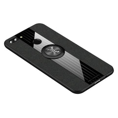 XINLI Stitching Cloth Textue Shockproof TPU Protective Case with Ring Holder, For Huawei Enjoy 8 Plus, For Huawei Enjoy 9, For Huawei Enjoy 9e, For Huawei Enjoy 9 Plus