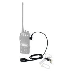 RETEVIS C9025 M 2 Pin PTT Air guide Noise Reduction Covert Acoustic Tube Earphone Microphone, C9025