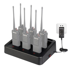 RETEVIS RTC29 Multi-function Interchangeable Slots Six-Way Walkie Talkie Charger for Retevis RT29, RTC29