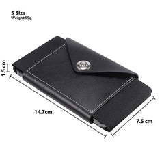 Ultra-thin Elasticity Mobile Phone Leather Case Waist Bag, For 5.8-6.1 inch Phones, Size: S