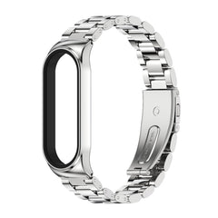 For Xiaomi Mi Band 6 / 5 CS Mijobs CS Metal Three Bead Stainless Steel Watch Band