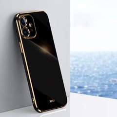 XINLI Straight Edge 6D Electroplate TPU Phone Case, For iPhone 12, For iPhone 12 mini, For iPhone 12 Pro Max