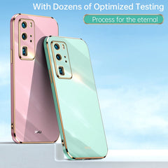 XINLI Straight Edge 6D Electroplate TPU Phone Case, For Huawei P40 Pro, For Honor 20, For Honor 20 Pro