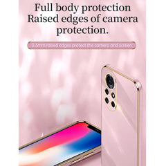 XINLI Straight Edge 6D Electroplate TPU Phone Case with Ring Holder, For Huawei nova 8 5G, For Huawei nova 8 Pro 5G, For Huawei nova 8 SE