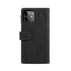 Retro Frosted Horizontal Flip Leather Case with Holder & Card Slot & Wallet & Zipper Pocket & Lanyard, For iPhone 12, For iPhone 12 mini, For iPhone 11 Pro Max, For iPhone 11 Pro, For iPhone X & XS, For iPhone XR