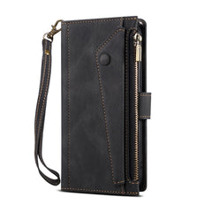 Retro Frosted Horizontal Flip Leather Case with Holder & Card Slot & Wallet & Zipper Pocket & Lanyard, For iPhone XS Max, For iPhone SE 2022 / SE 2020 & 8 & 7, For iPhone 6 & 6s, For iPhone 8 Plus & 7 Plus, For iPhone 6 Plus & 6s Plus, For iPhone 11