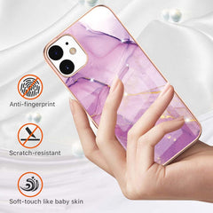 Electroplating Marble Pattern Dual-side IMD TPU Shockproof Case, For iPhone 12 / 12 Pro, For iPhone 12 Pro Max, For iPhone 11, For iPhone 11 Pro Max