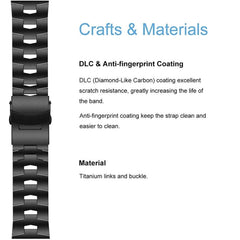 22mm Titanium Alloy Quick Release Replacement Watchband, For Garmin Fenix 6