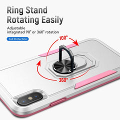 Pioneer Armor Heavy Duty PC + TPU Shockproof Case with Holder, For iPhone XS Max