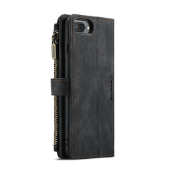 CaseMe-C30 PU + TPU Multifunctional Horizontal Flip Leather Case with Holder & Card Slot & Wallet & Zipper Pocket, For iPhone 8 Plus & 7 Plus & 6 Plus, For iPhone SE 2022 / SE 2020 / 8 / 7 / 6, For iPhone 11, For iPhone 11 Pro, For iPhone 11 Pro Max   ...