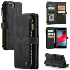 CaseMe-C30 PU + TPU Multifunctional Horizontal Flip Leather Case with Holder & Card Slot & Wallet & Zipper Pocket, For iPhone 8 Plus & 7 Plus & 6 Plus, For iPhone SE 2022 / SE 2020 / 8 / 7 / 6, For iPhone 11, For iPhone 11 Pro, For iPhone 11 Pro Max   ...