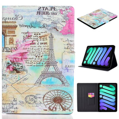 Coloured Drawing Horizontal Flip Leather Case with Holder & Card Slot & Sleep / Wake-up Function, For iPad mini 2024 / mini 6