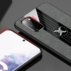 XINLI Stitching Cloth Textue Shockproof TPU Protective Case with Ring Holder, For Samsung Galaxy S20, For Samsung Galaxy S20 FE, For Samsung Galaxy S20+, For Samsung Galaxy S20 Ultra, For Samsung Galaxy S21 5G