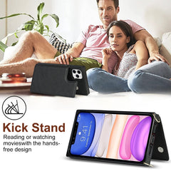 Cross-body Square Double Buckle Flip Card Bag TPU+PU Case with Card Slots & Wallet & Photo & Strap, For iPhone 11 Pro Max, For iPhone 12 mini, For iPhone 12 / 12 Pro, For iPhone 12 Pro Max