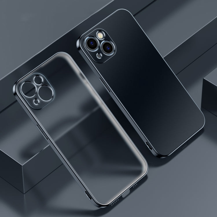 Electroplated Edge Frosted TPU Shockproof Case, For iPhone 13 mini, For iPhone 13, For iPhone 13 Pro