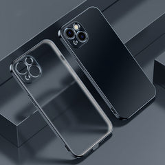Electroplated Edge Frosted TPU Shockproof Case, For iPhone 13 Pro Max